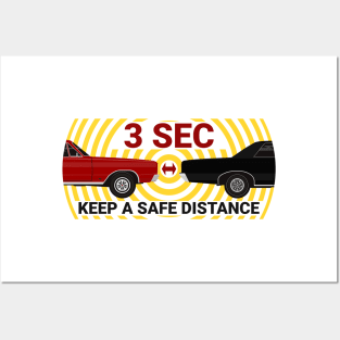 Keep a safe distance. Posters and Art